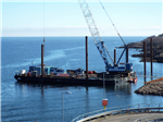 160t crane barge carrying out piling works Gallery Thumbnail
