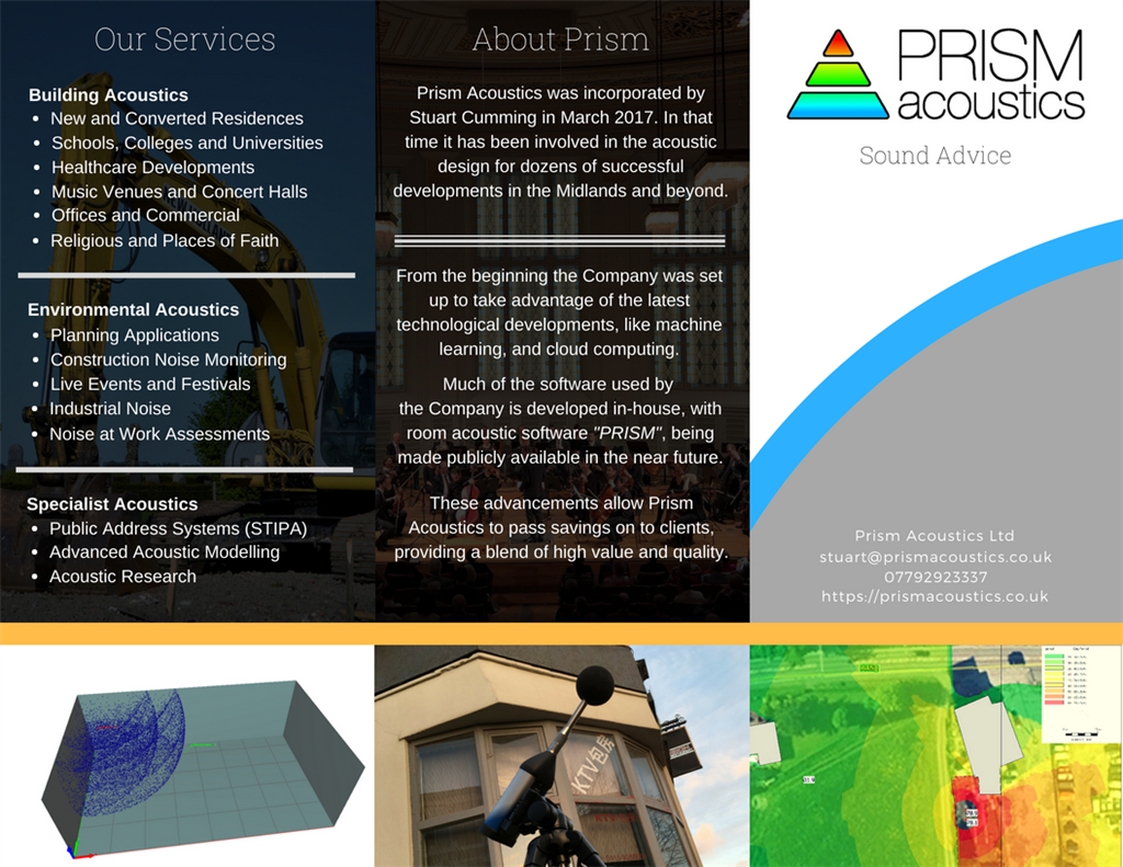 Our brochure, providing a list of our services. Gallery Image