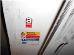 Asbestos insulating board in a lift shaft Gallery Thumbnail