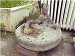 Mermaid and frog bird bath.   Gallery Thumbnail