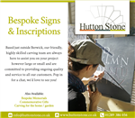 We do Bespoke signs & Inscriptions. Gallery Thumbnail