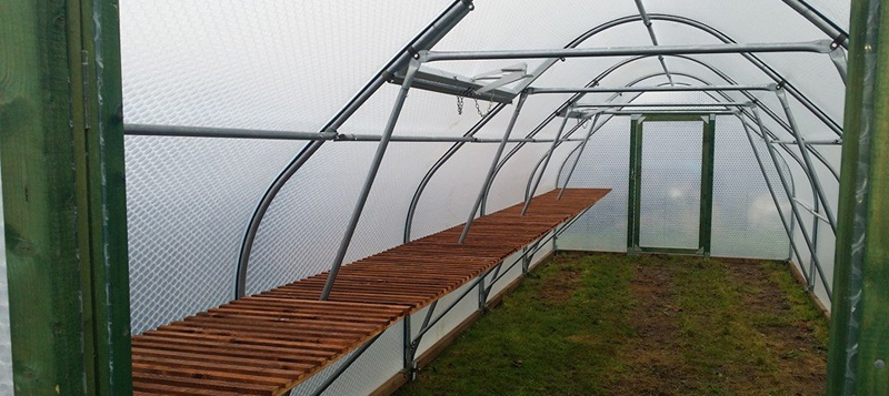 Erecting a Keder Greenhouse - Down to Earth