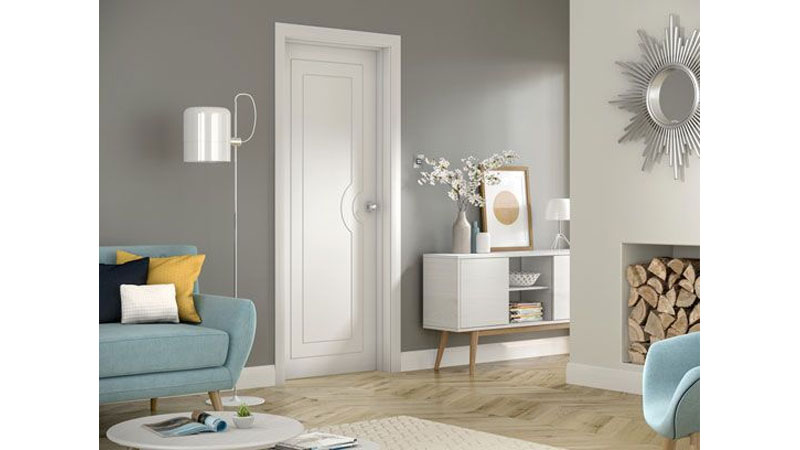 Potenza White Fire Door Gallery Image