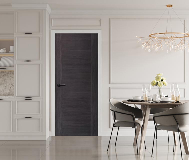Forli Umber Grey Laminated Internal Door Gallery Image