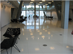 white quartzstone tile bonded onto our calcium sulphate raised floor panel Gallery Thumbnail