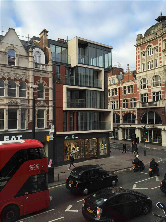 Feature stone cladding in Tottenham Court Road Gallery Image
