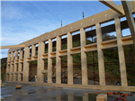 Glulam wall, 17.3m long by 6.0m high,manufactured and erected as part of a private dwelling outside Ballycastle. Gallery Thumbnail