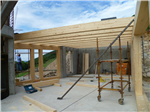 Glulam joists & walling being installed on private dwelling outside Ballycastle. Gallery Thumbnail