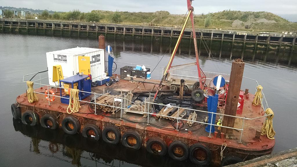 Spudleg barge modified for site investigation works Gallery Image