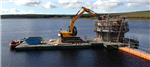 Modular Pontoon carrying out works in a reservoir Gallery Thumbnail