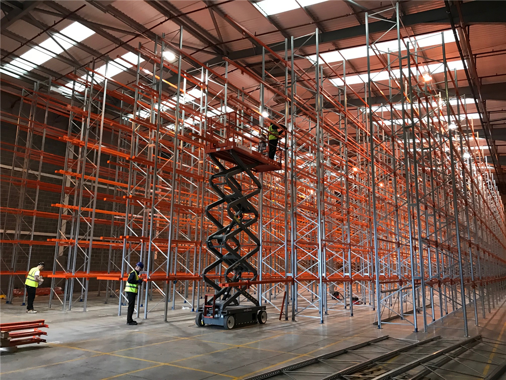 10 meter pallet racking for a client.  Gallery Image