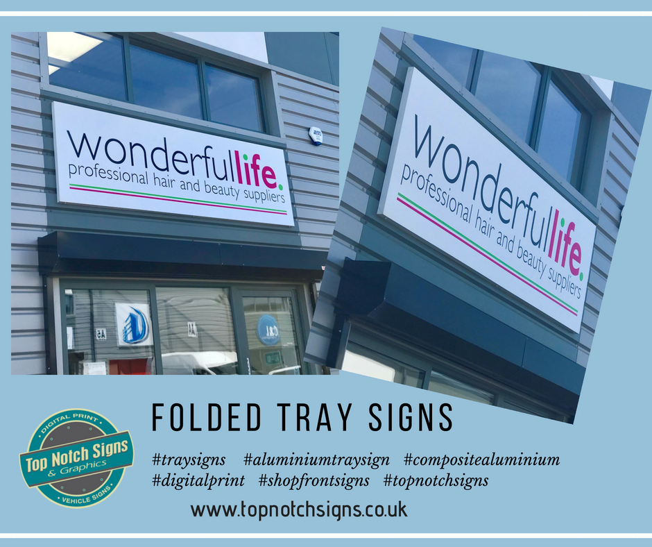 Folded Tray Signs Gallery Image