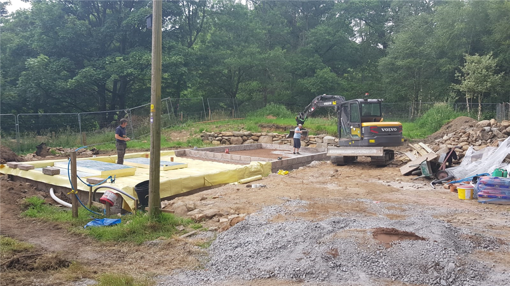 Foundation slab for new build holiday cottage Gallery Image