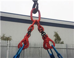 Lifting chain sling with auto-locking hooks Gallery Thumbnail