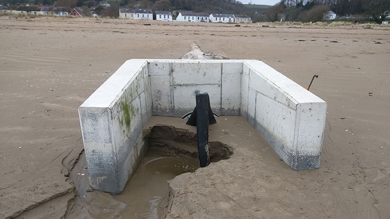 Buried TIDEFLEX valve self-clears on beach outfall Gallery Image