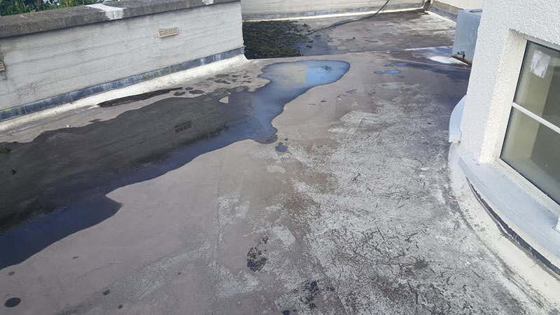Leaking residential asphalt roof.  How to repair without disrupting family life beneath? Gallery Image