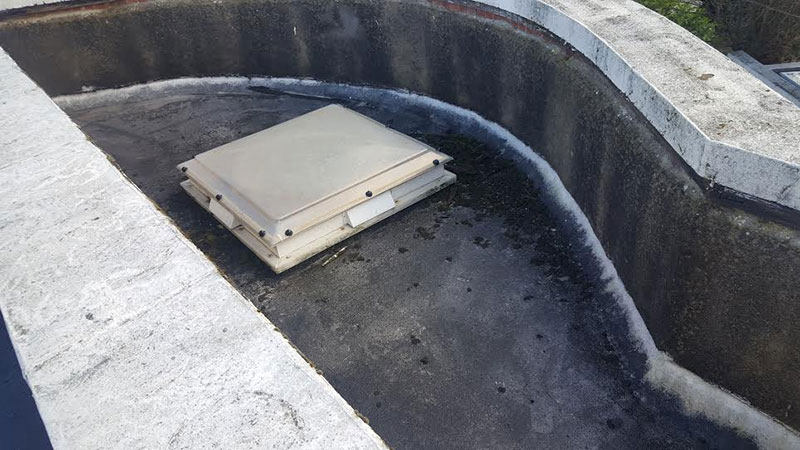 Asphalt roof leaking where surface meets rooflight... Gallery Image