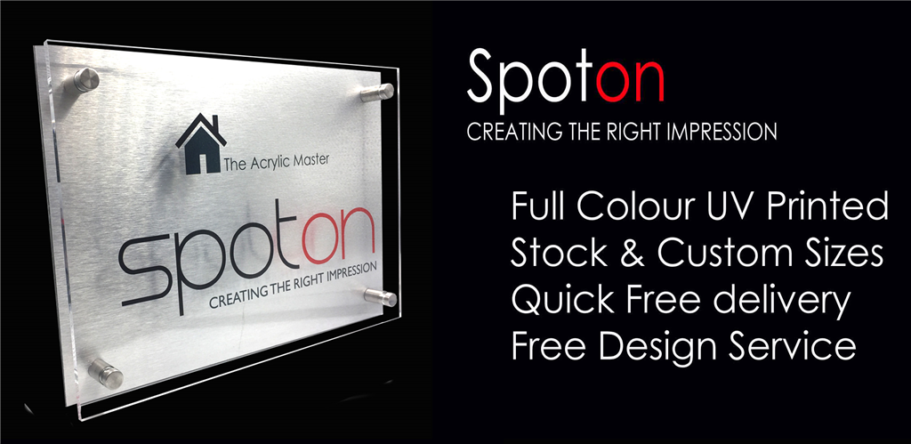 Full colour logo print plaques Gallery Image