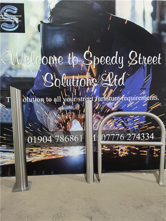 We manufacture a wide range of bollards,Cycle stands in steel, stainless and powder coated Gallery Image