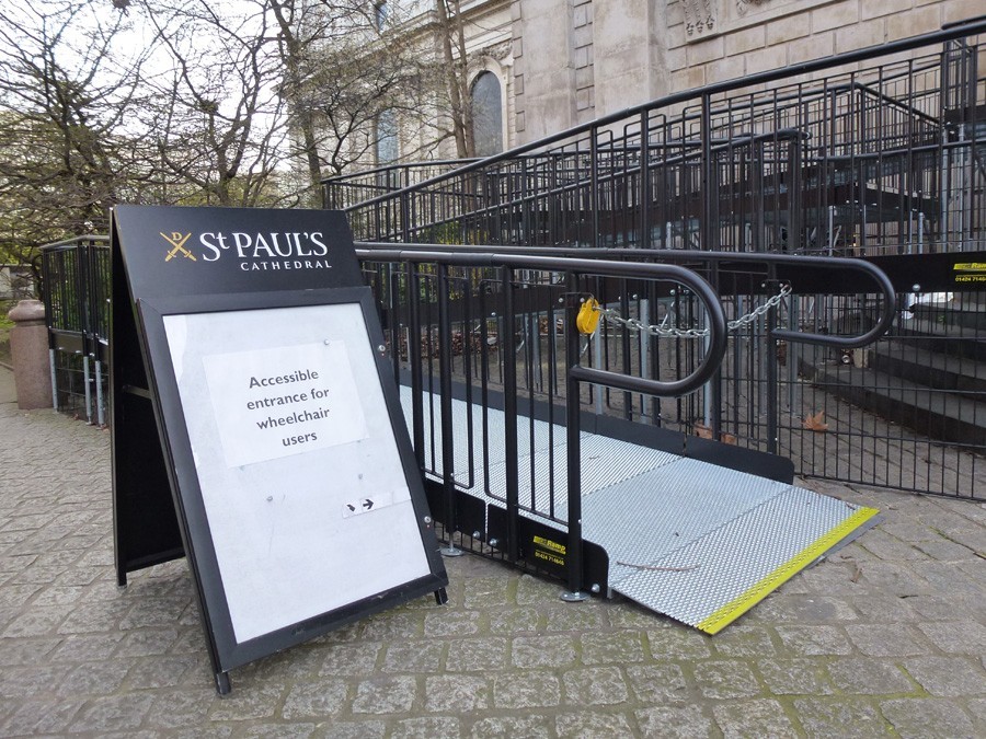Ramp at St. Paul's cathedral  Gallery Image