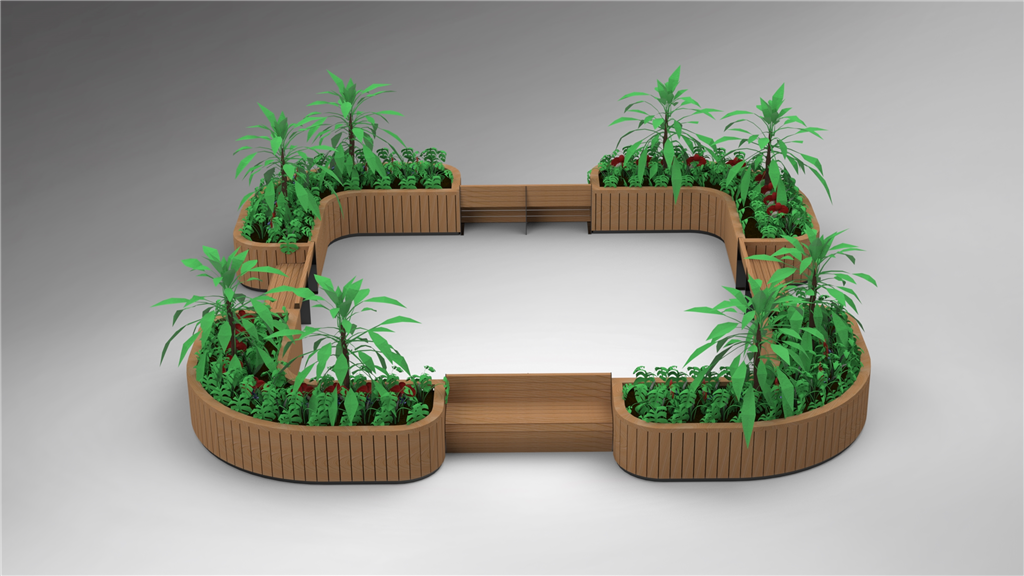 Street Furniture - Planter and bench design Gallery Image