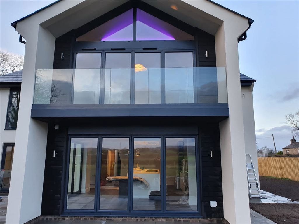 Walkout balcony complete with frameless glass balustrade Gallery Image