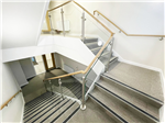 Burnage Dare home, Steel and glass balustrade with timber top handrail Gallery Thumbnail