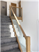 home staircase renovation complete with glass infill and timber top rail Gallery Thumbnail