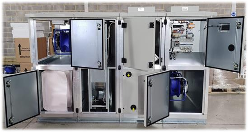 Heat recovery air handling units of various configurations to suit specific site requirements
Internally mounted, with thermal Externally mounted, with thermal Internally mounted, with PHXE
wheel 
 Gallery Image