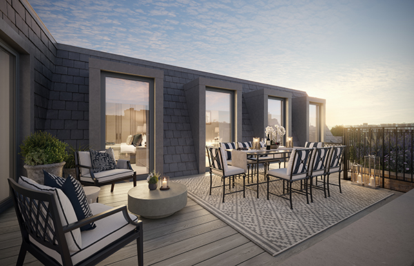 ©ArcMedia - Architectural Visualisation - Property Marketing CGI - Roof Terrace Gallery Image