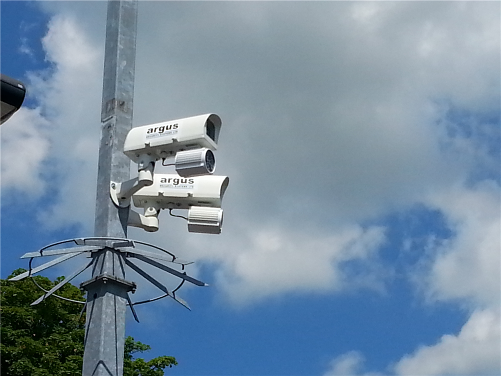 New CCTV cameras installed at an NHS carpark in 2014. Gallery Image