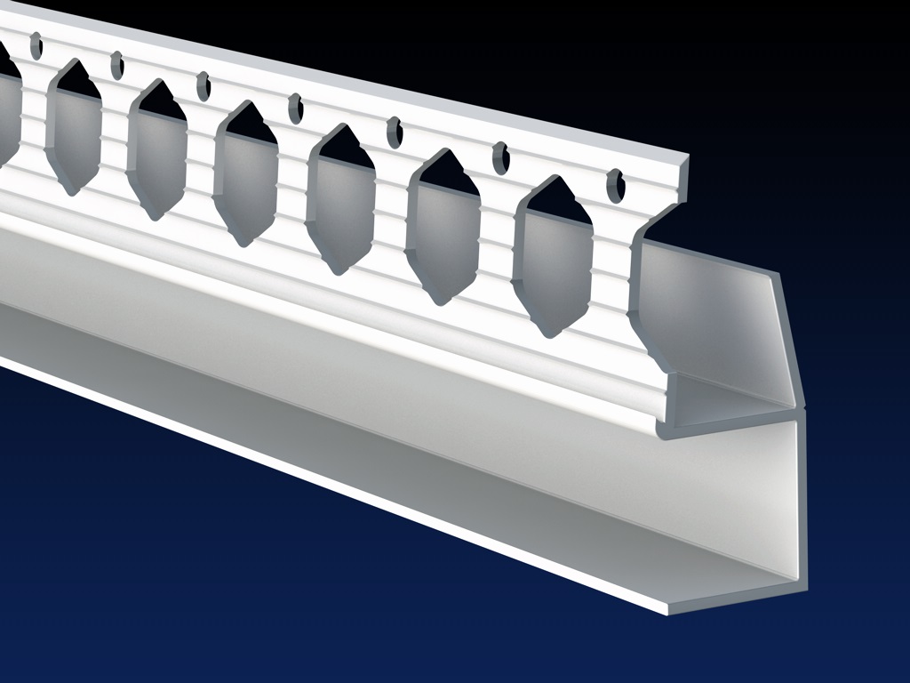 Renderplas PVC shadow gap, 'U' profile - SGU15 Gallery Image