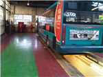 Epoxy coatings used in a bus garage. Gallery Thumbnail